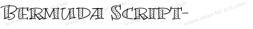 Bermuda Script字体转换